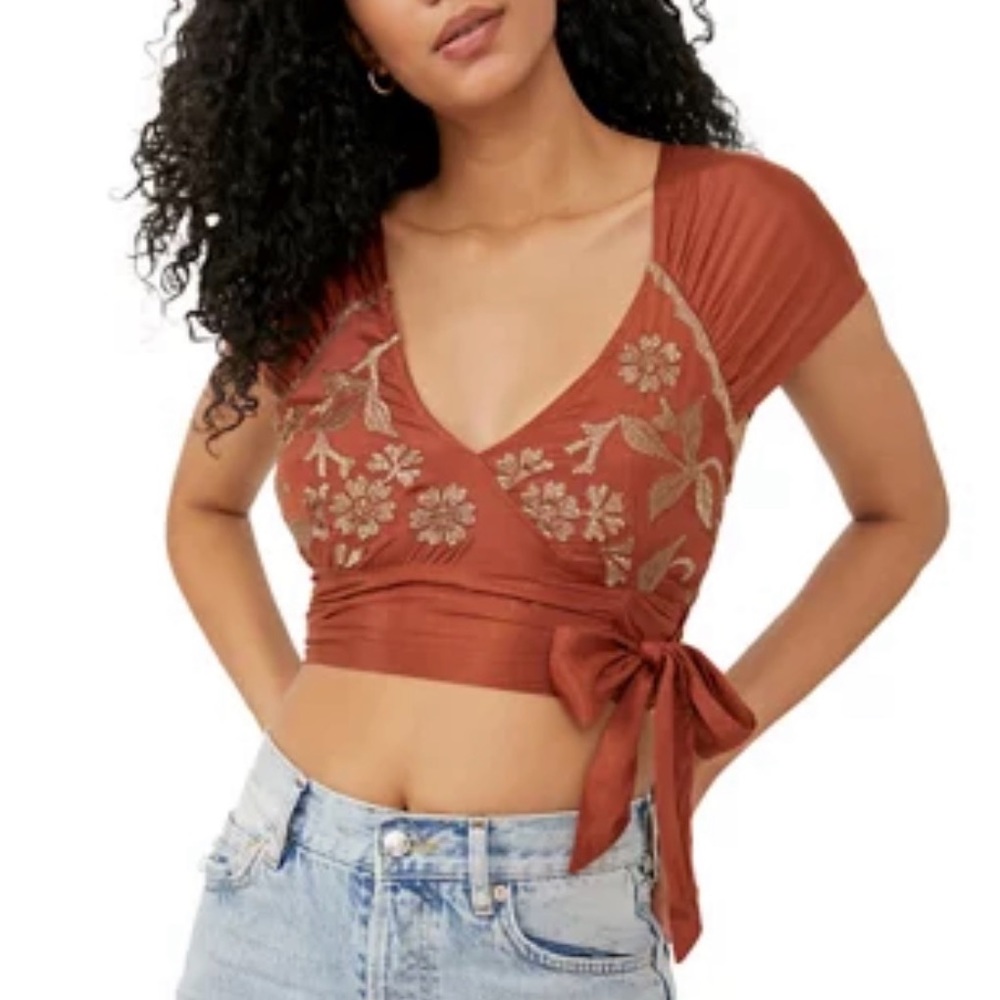 Free People Sahara Embroidered Top size XS ❤️NWT❤️❤️